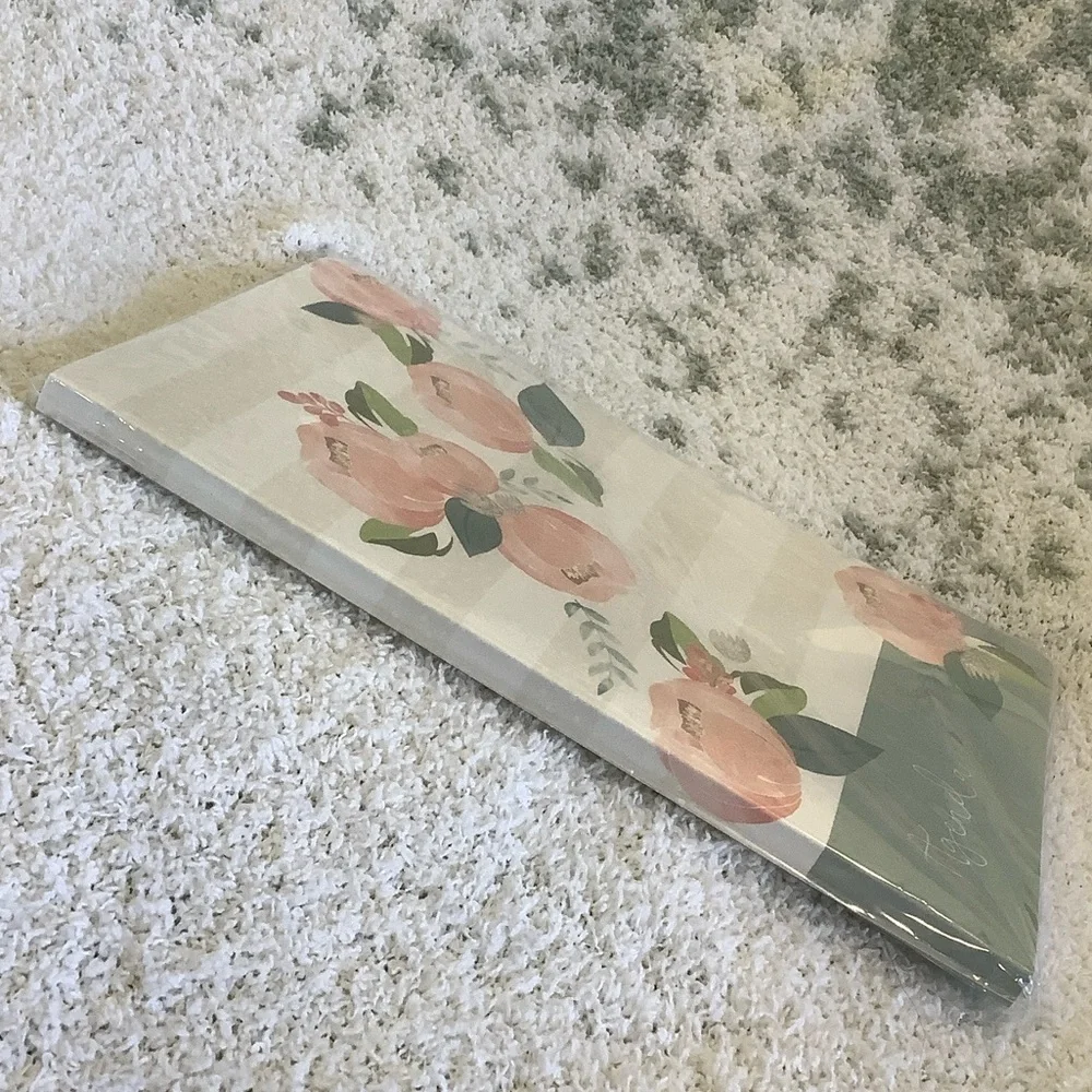 Peach Floral Weekly Agenda Softcover journal Notebook NWT 75 pgs. Paperlove
